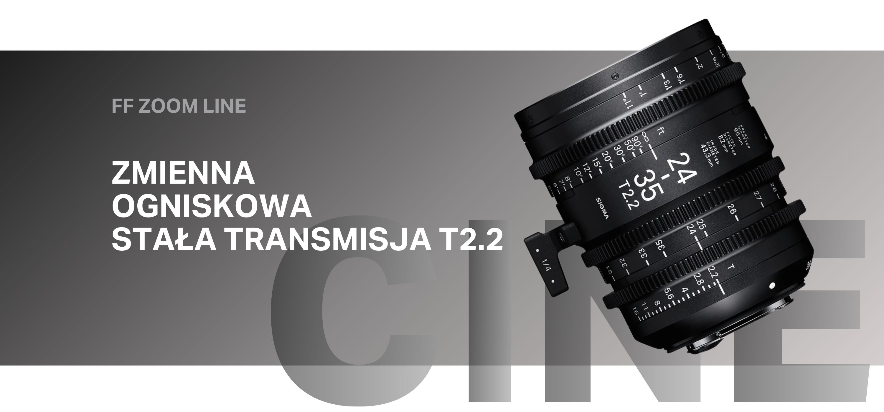 Obiektyw filmowy SIGMA CINE 24-35 mm T2.2 I Metric Sony-E